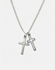 DOUBLE CROSS NECKLACE